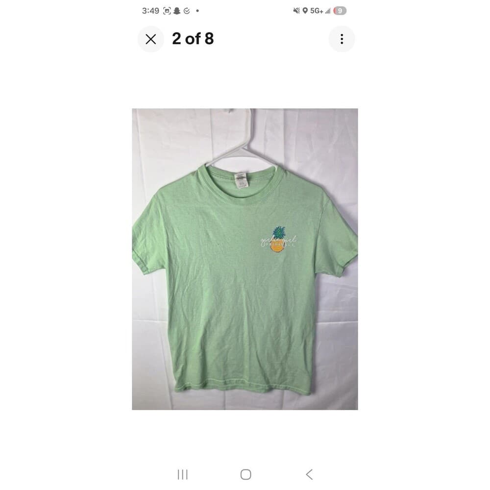Simply Southern Shirt Women's Small Green " Southern Mimi " Short Sleeve T-Shirt