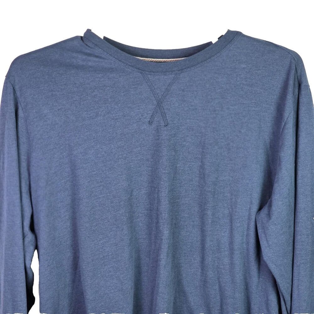 Weatherproof Men's XL Blue Mirage Long Sleeved Jersey Crew Neck T-shirt