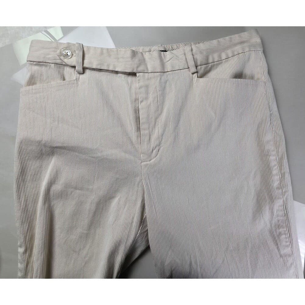 Ralph Lauren Women's 8 Ivory Cotton Dress Slacks