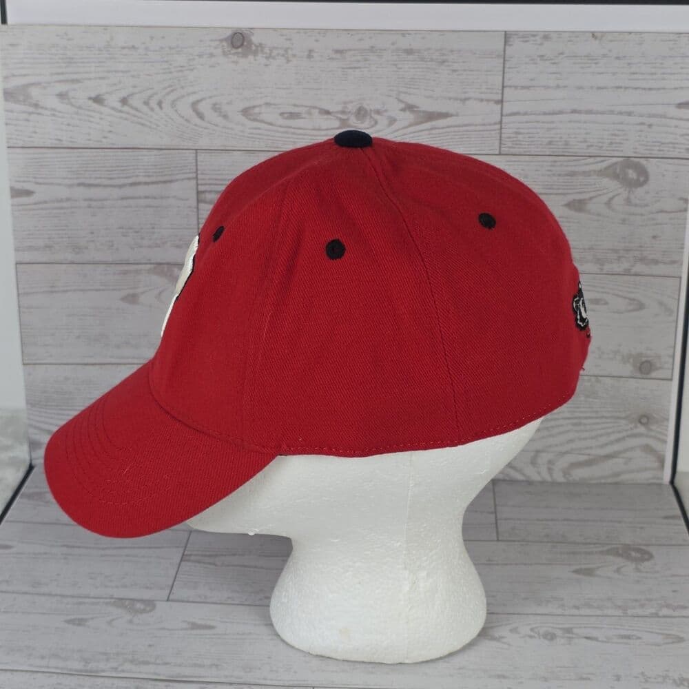 Ncaa Wisconsin Badgers Red Strapback Adjustable Cap