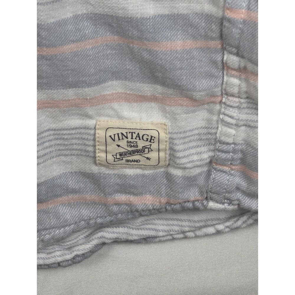 Vintage Weatherproof Country Twill Multicolored XL Short Sleeve Button Up Shirt