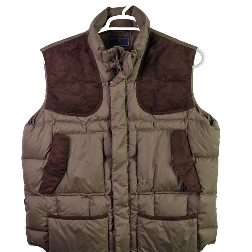 Beretta Mens XL Brown Shooting Clay Skeet Field Vest