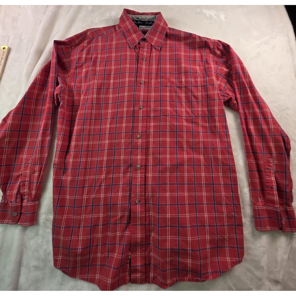 Wrangler George Strait XL Red Plaid Button Up Shirt
