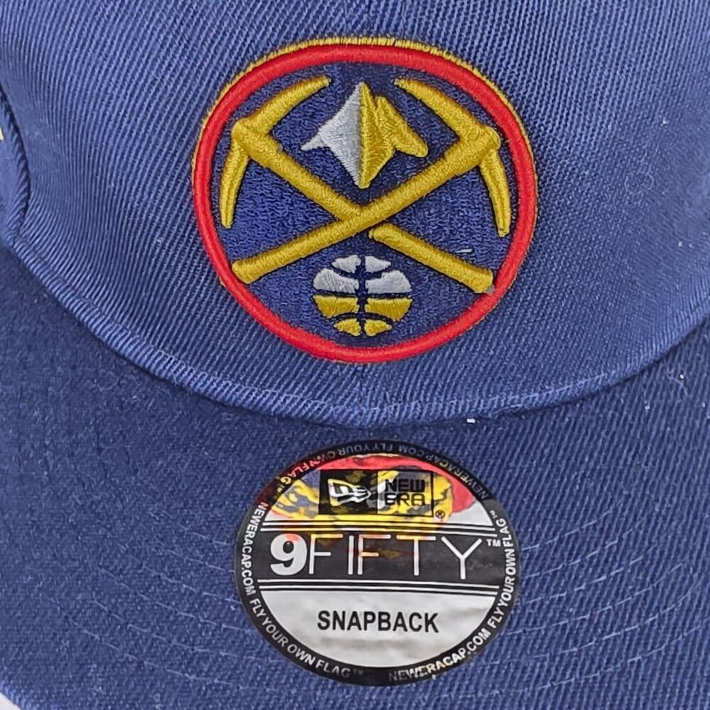 NBA Denver Nuggets Men's New Era 59FIFTY 7 1/2 Fitted Hat Cap Blue