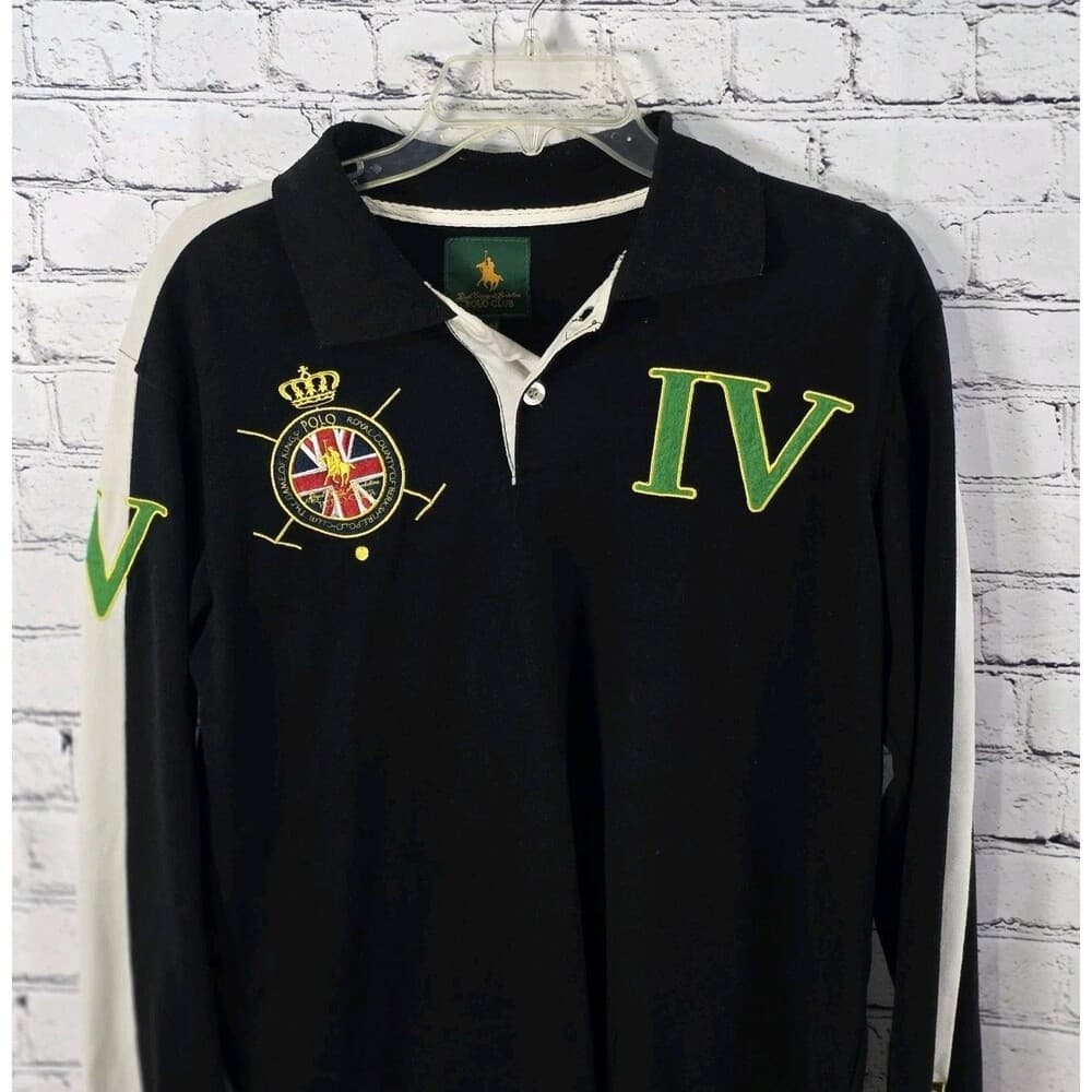 Beverly Hills Polo Club Men's Black Medium Long Sleeve Shirt