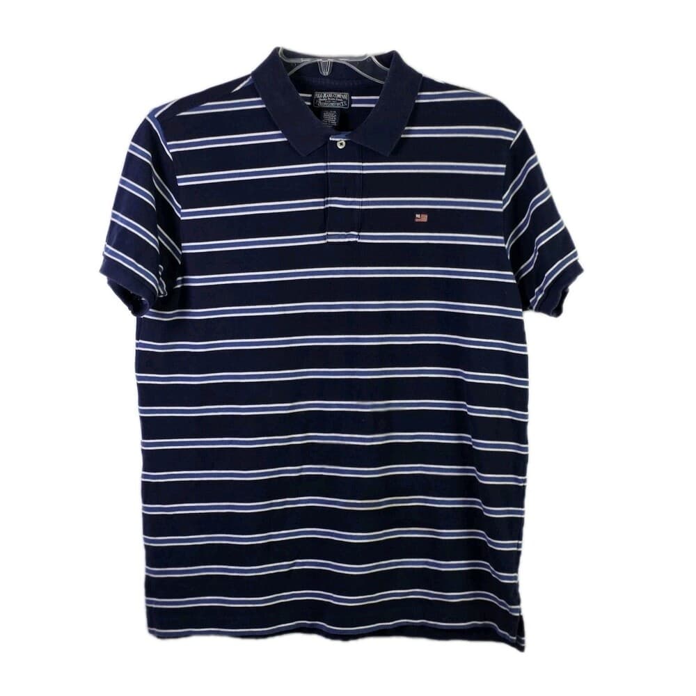 Vtg Ralph Lauren Men's XL Blue Nautical Short Sleeve Shirt