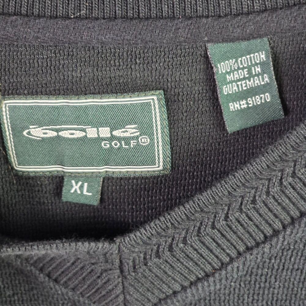 Bolle Men's XL Black V-Neck Golf Vest