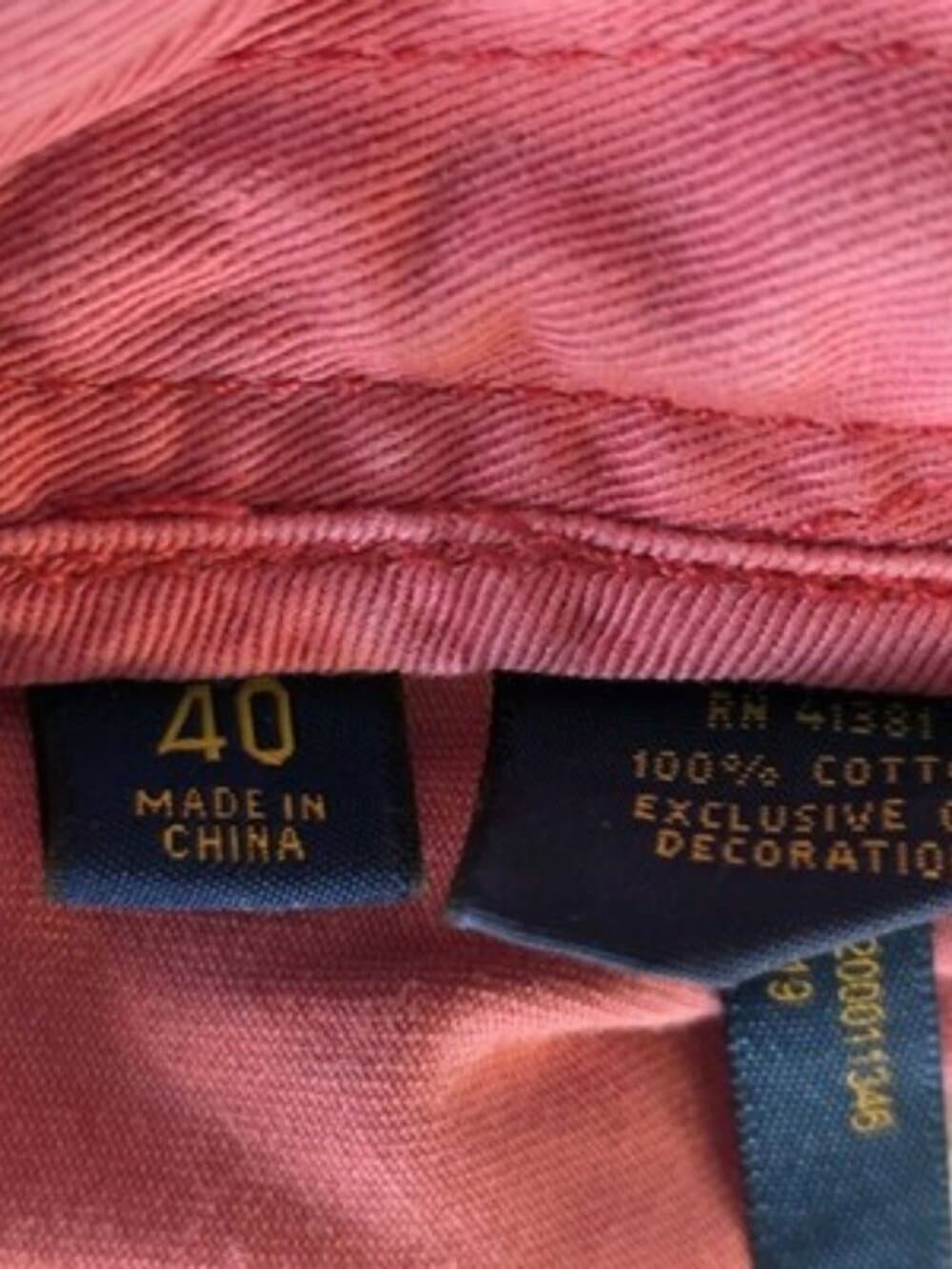 Polo Ralph Lauren Men's 40 Pink Chino Flat Front Casual Shorts