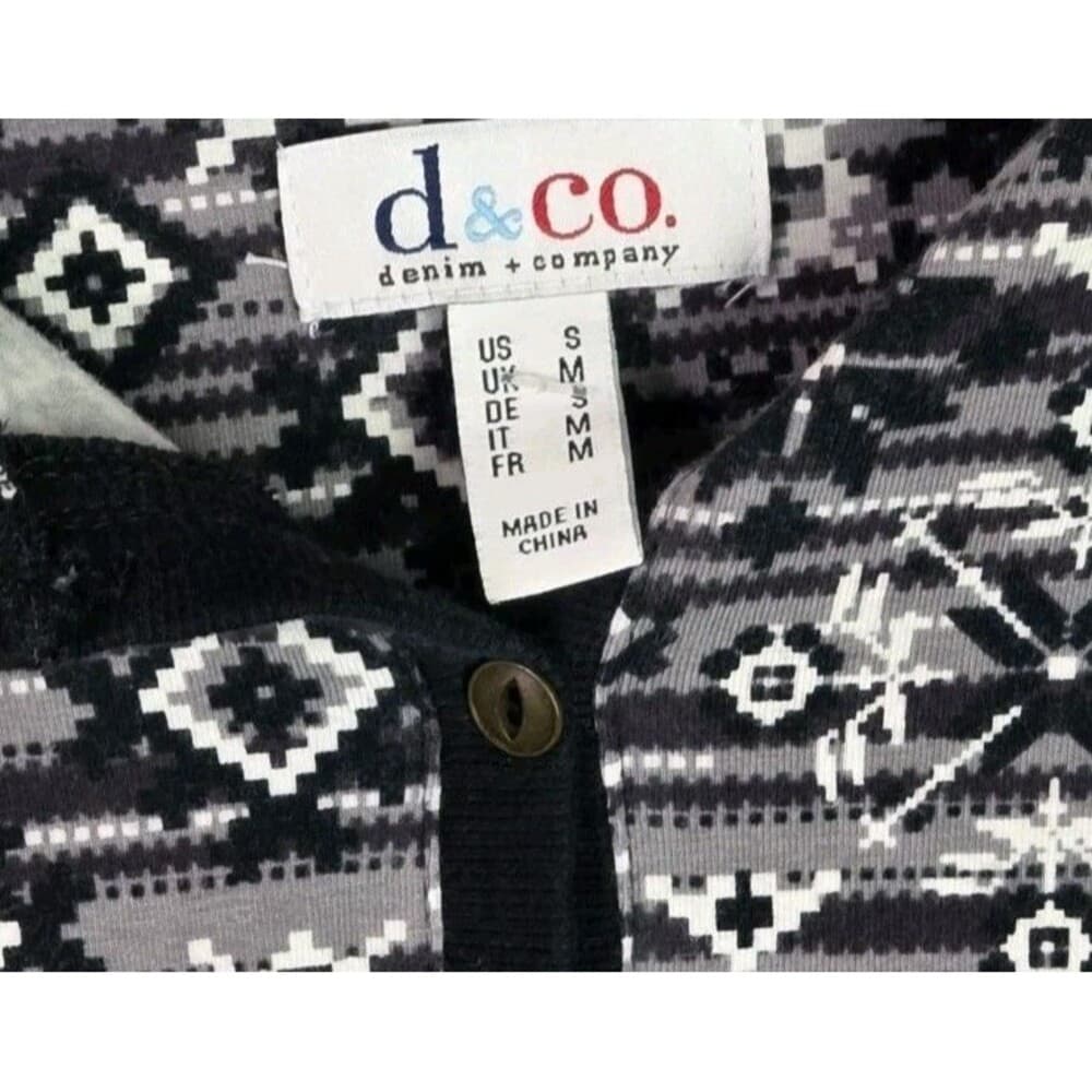 Denim & Co Women's Small Multicolored Long Sleeve Shirt