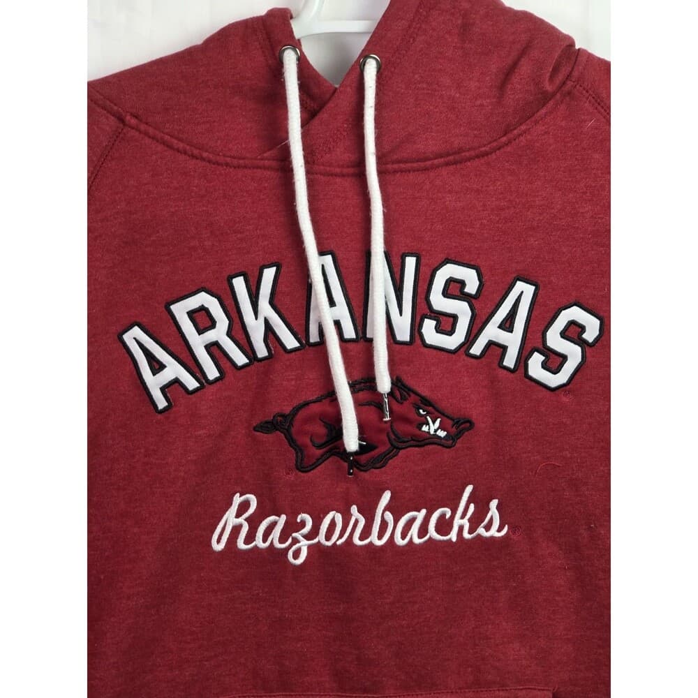 Arkansas Razorbacks Mens Small Burgundy Hoodie Pullover Sweatshirt NCAA