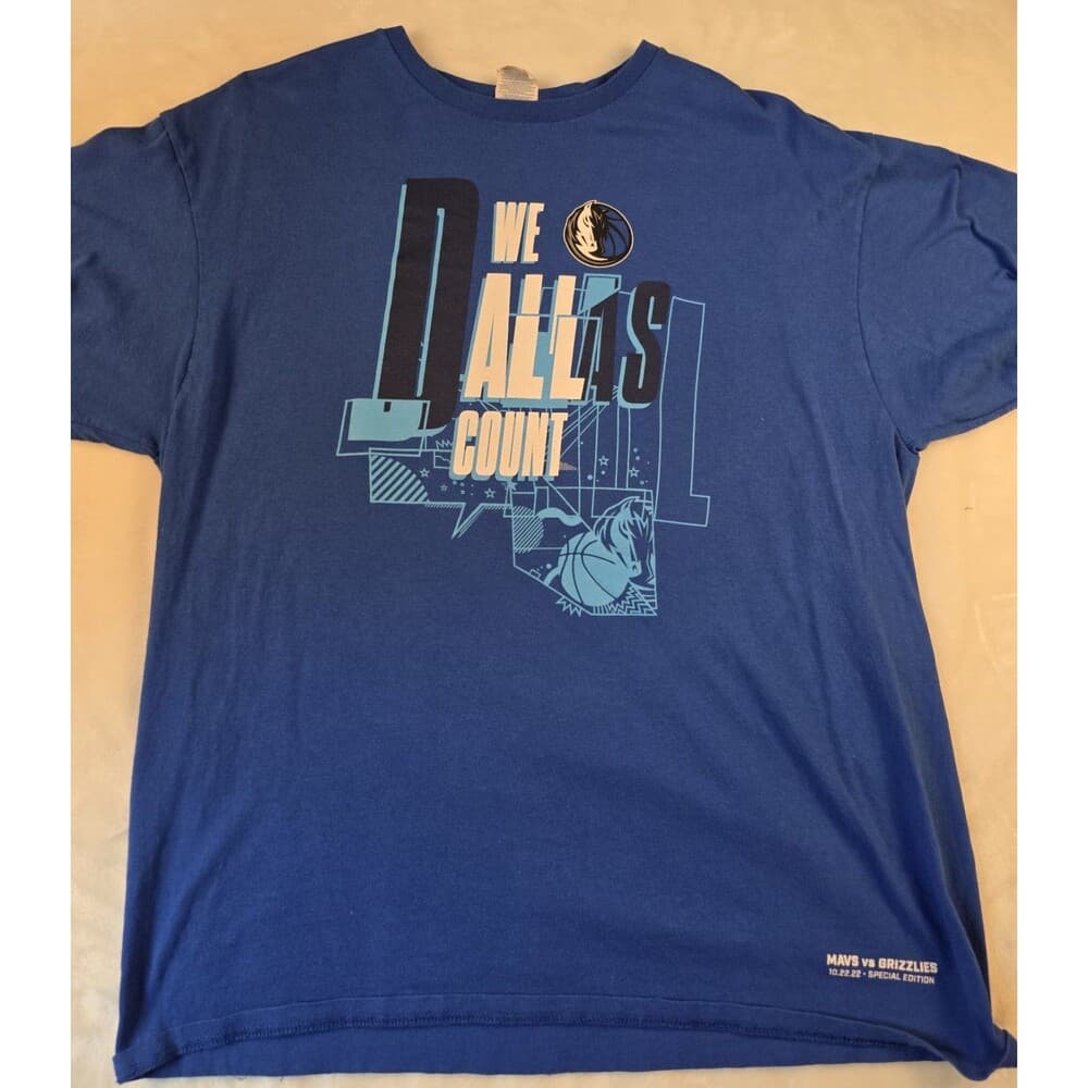 Dallas Mavericks Memphis Grizzlies Men’s XL 2022 Special Edition T-Shirt