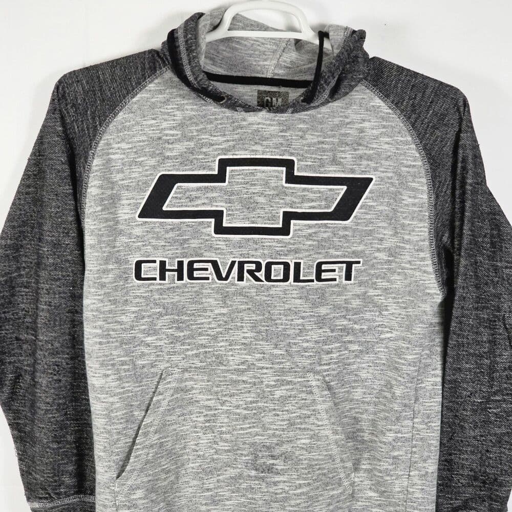 GM Chevrolet Men’s Small Black & Gray Long Sleeve Hoodie.