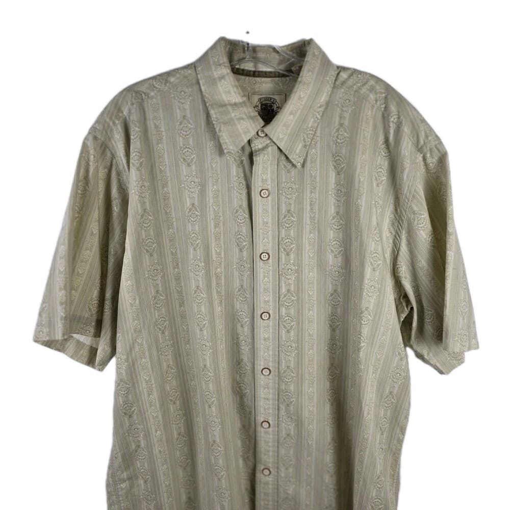 Pusser's West Indies Men's XL Bamboo Blend Hawaiian Button Down Shirt