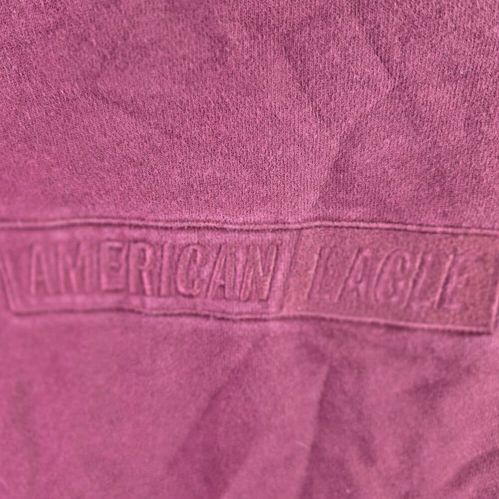 American Eagle Men's Medium Maroon Long Sleeve Sweatshirt