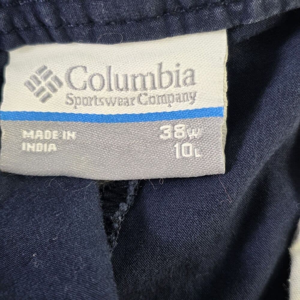 Columbia Men's Size 38 Navy Blue Casual Shorts 10" Inseam