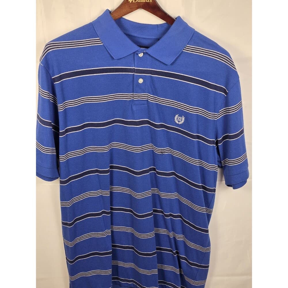 CHAPS Men's XL Light Blue Polo Golf Short Sleeve Shirt