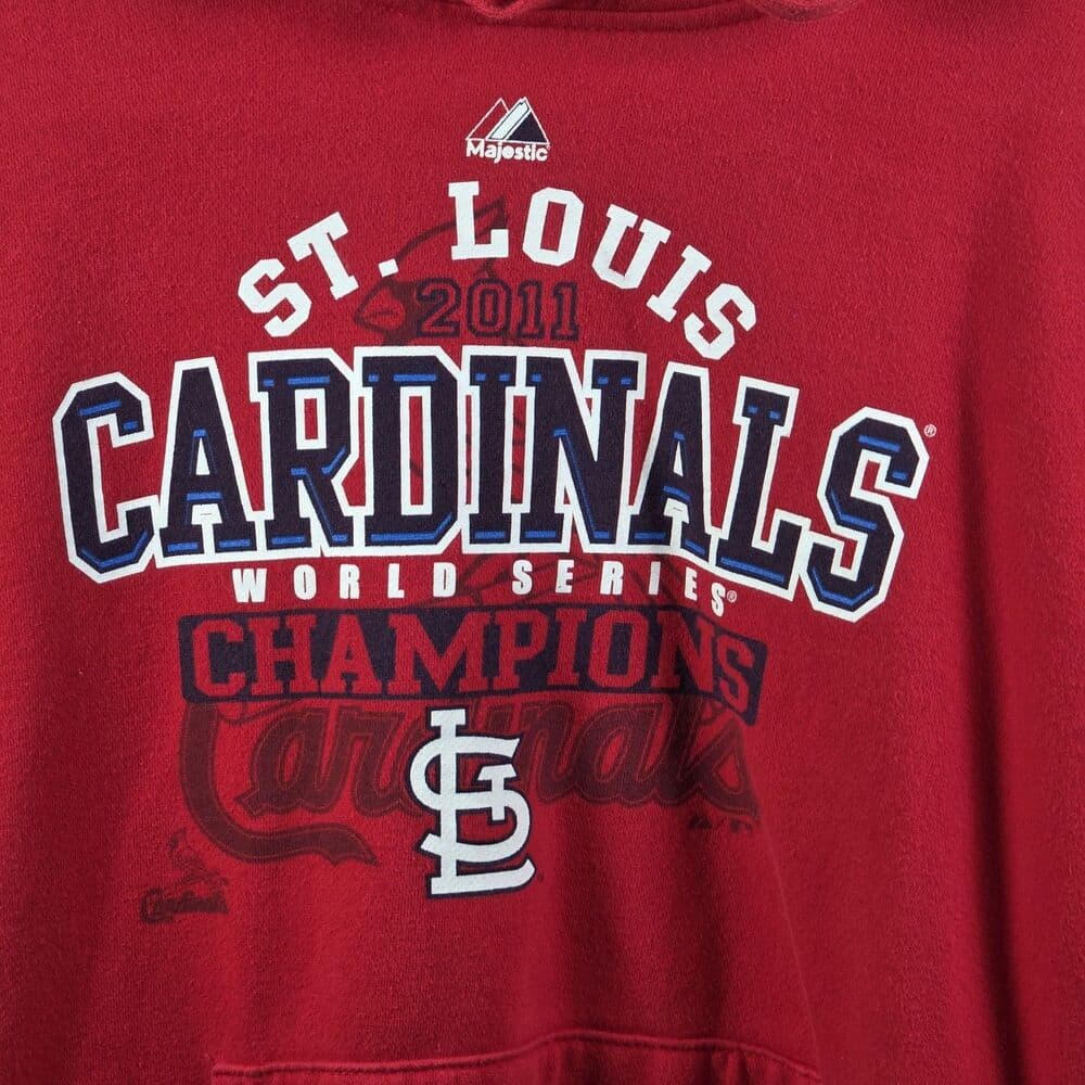 Majestic Men's XL St. Louis Cardinals 2011 World Series Champions Hoodie