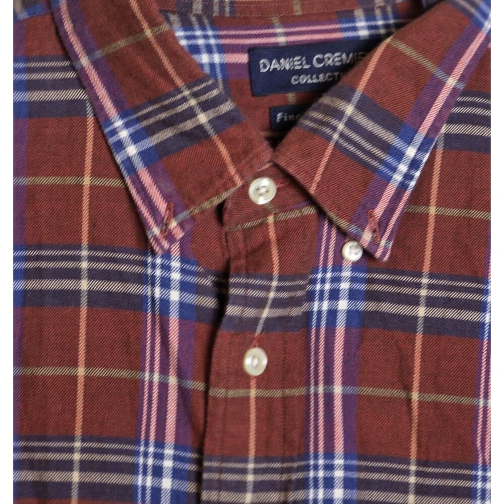 Daniel Cremieux Men's XL Multicolor Flannel Plaid Long Sleeve Shirt
