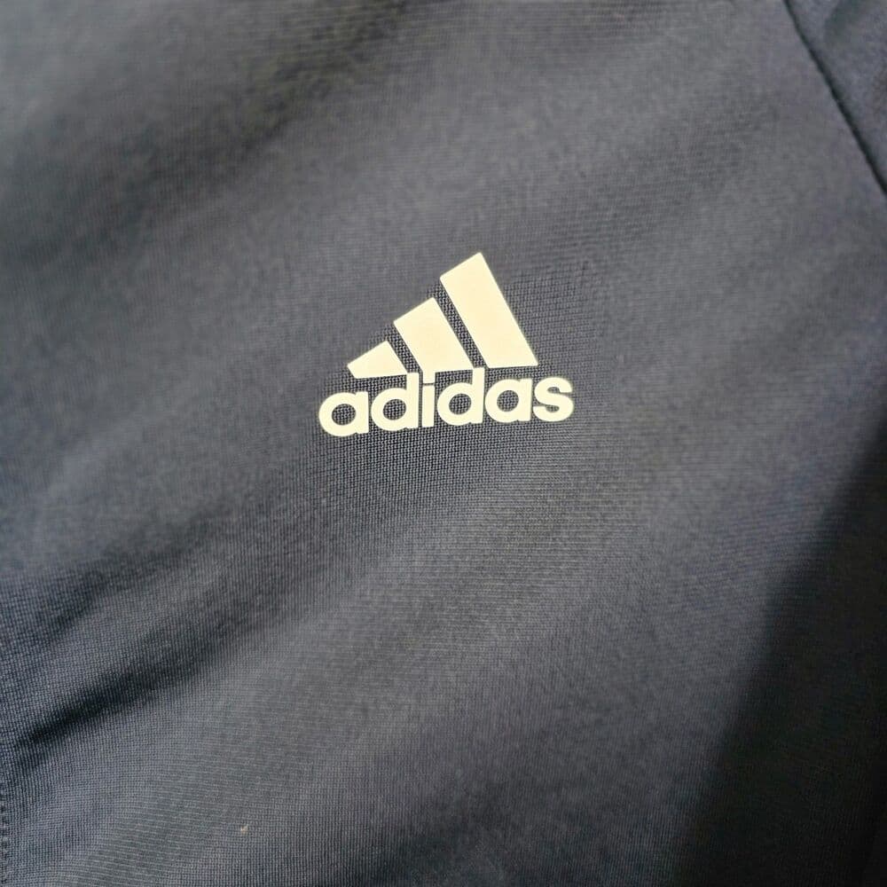 Adidas Women's Small Blue & White Full Zip Jacket