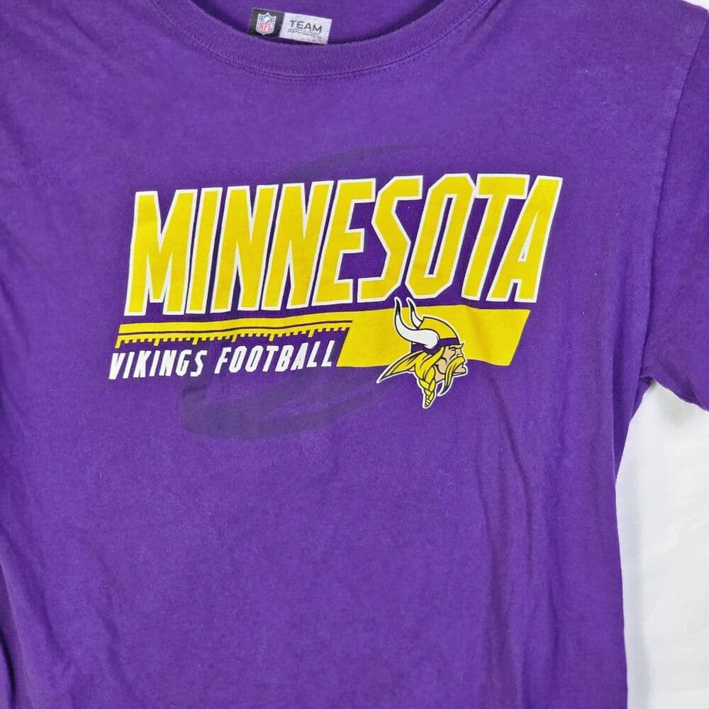 Team Apparel Minnesota Vikings Men's Medium Purple Short Sleeve T-Shirt