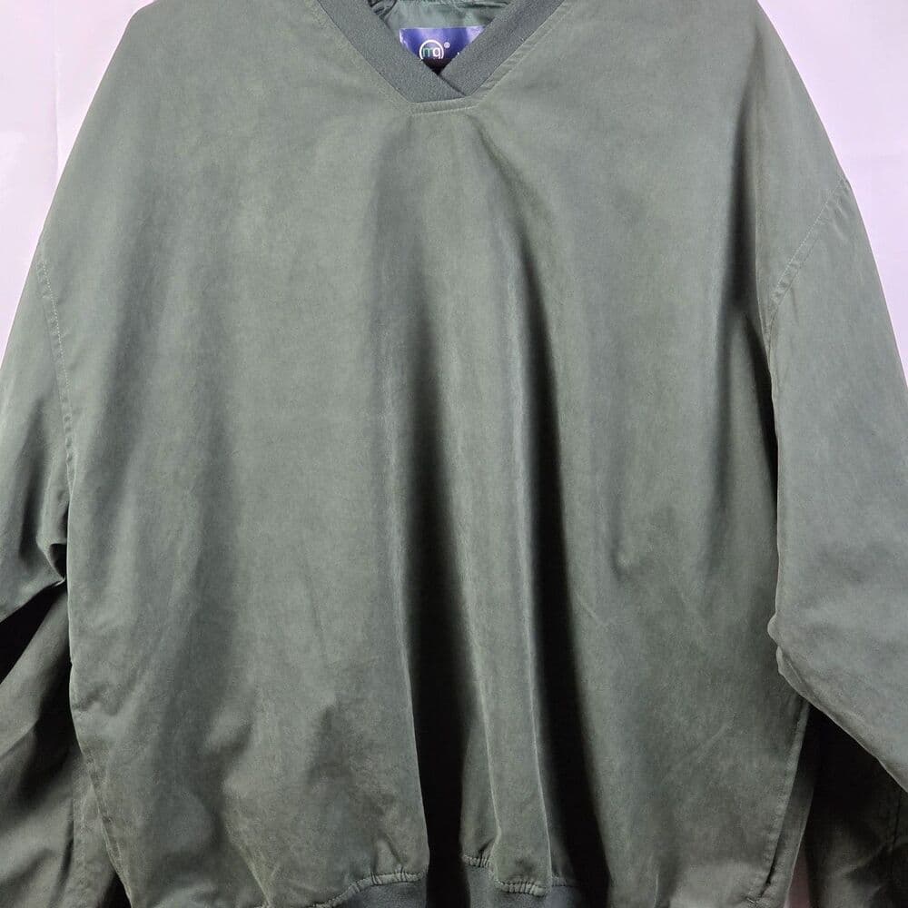 Mg Gold Men's Large Green V-Neck Long Seeve Pullover