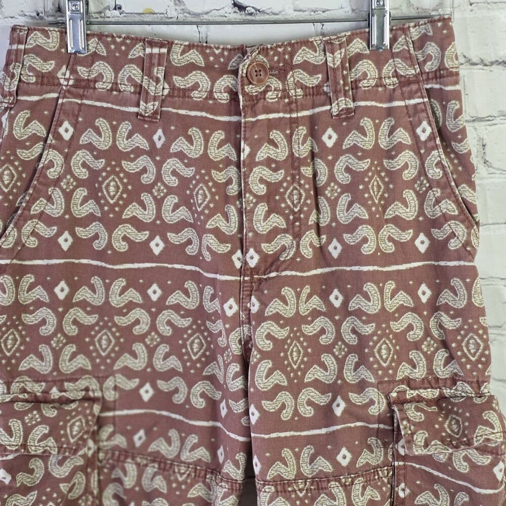 American Rag Men's 29" Brown Paisley Cargo Shorts