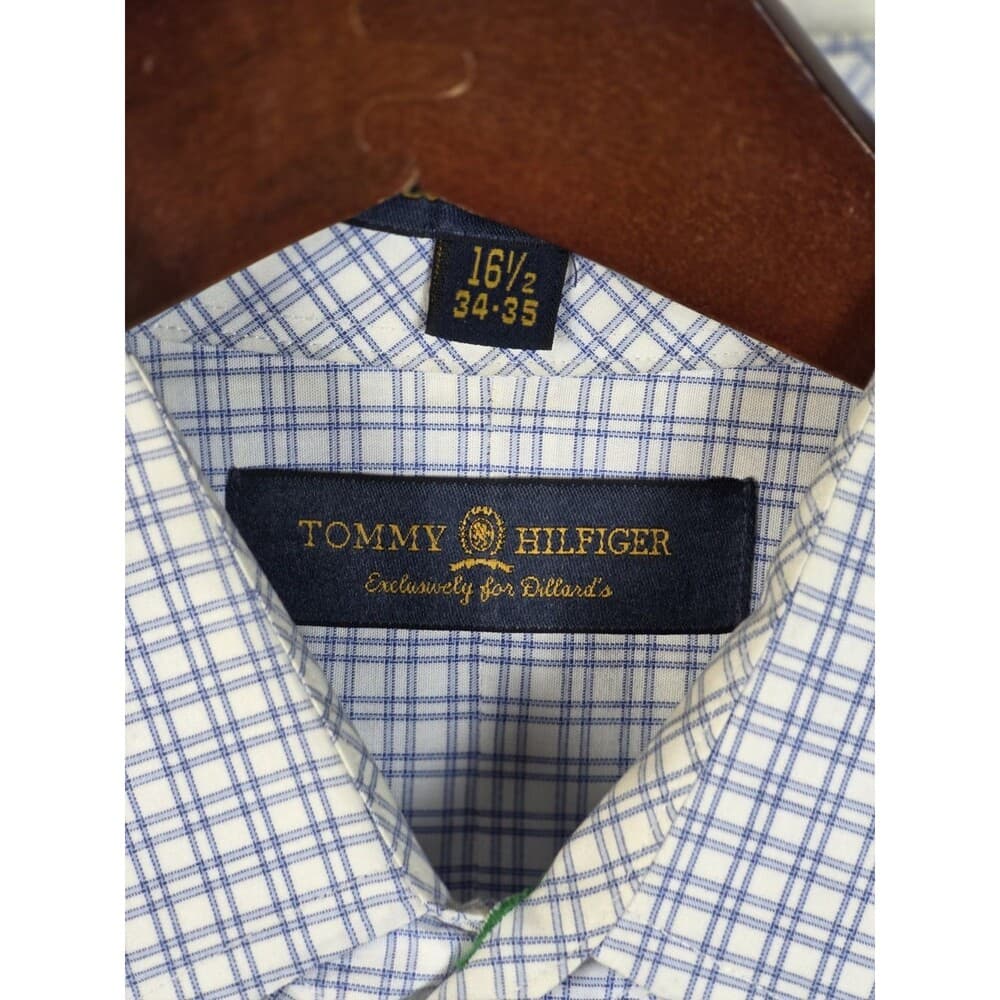 Vintage Tommy Hilfiger Size 16.5" 34/35 Long Sleeve Button Down Shirt