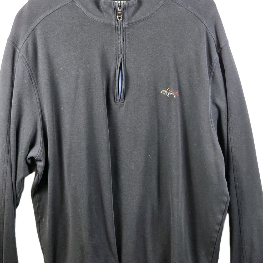 Greg Norman Mens XXL Black Long Sleeve Pullover 128493