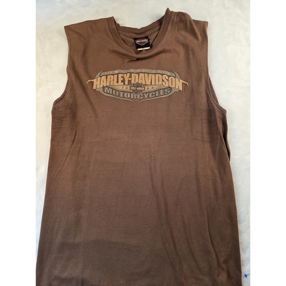 Vintag Harley Men's Large Tank Top With Flaws