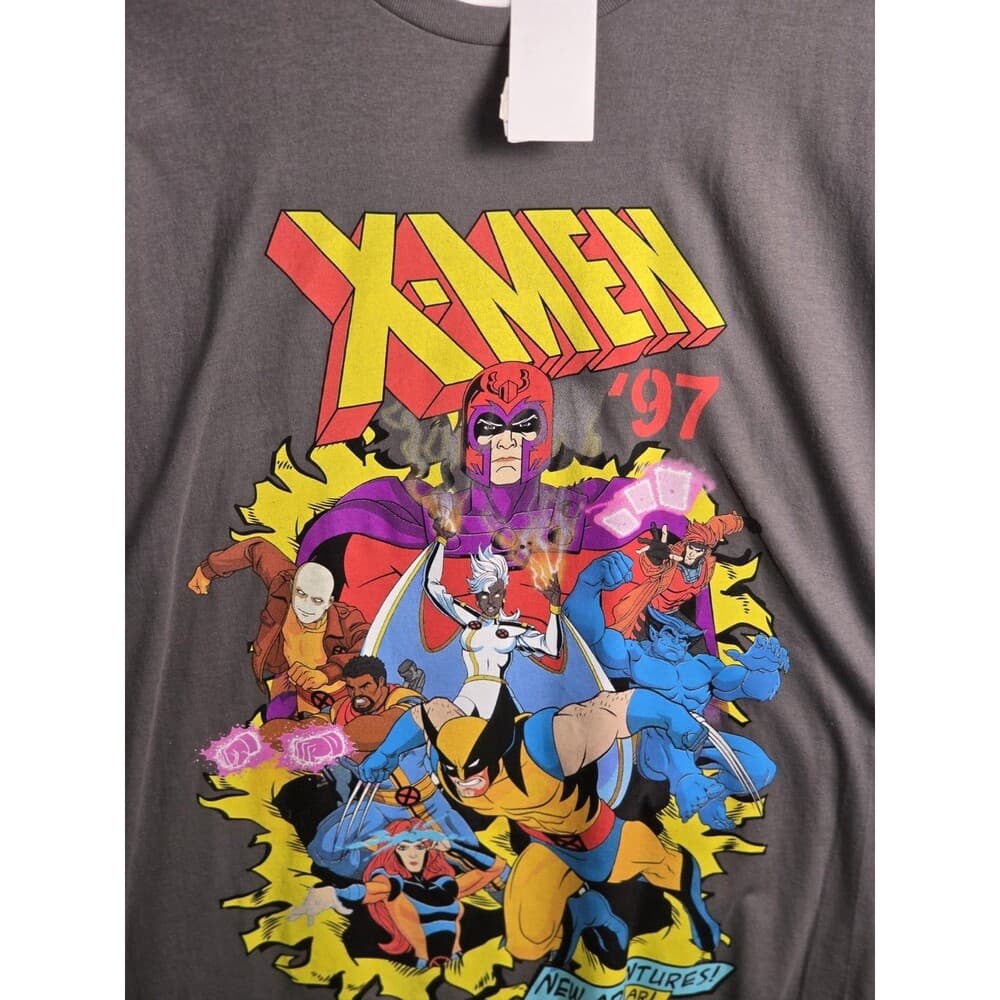 NWT Marvel Comics X-Men Size Large Grey Short Sleeve T-Shirt
