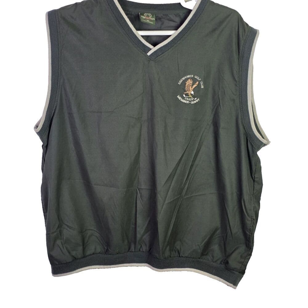Weatherproof Men's XXL Green Eisenhower Golf Club V-Neck Windbreaker