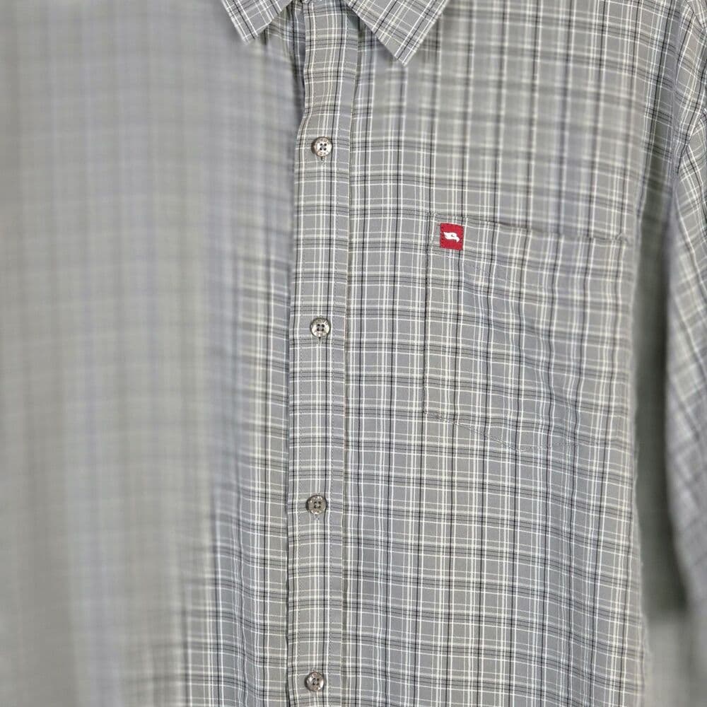 Tony Hawk Men's Large Plaid Gingham Short Sleeve Button Up Shirt