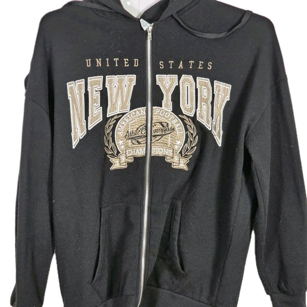 Rue 21 Adults Medium Black New York Hoodie