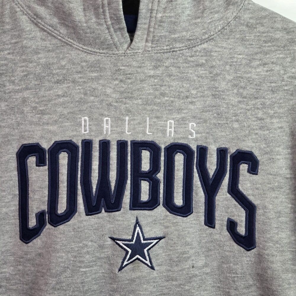 Dallas Cowboys Youth (20) Heather Gray Hoodie