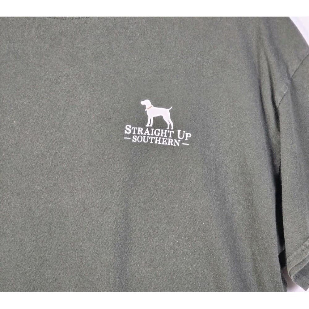 Straight Up Southern Adult XL Emerald Green" Fishing Lures Graphic T-Shirt