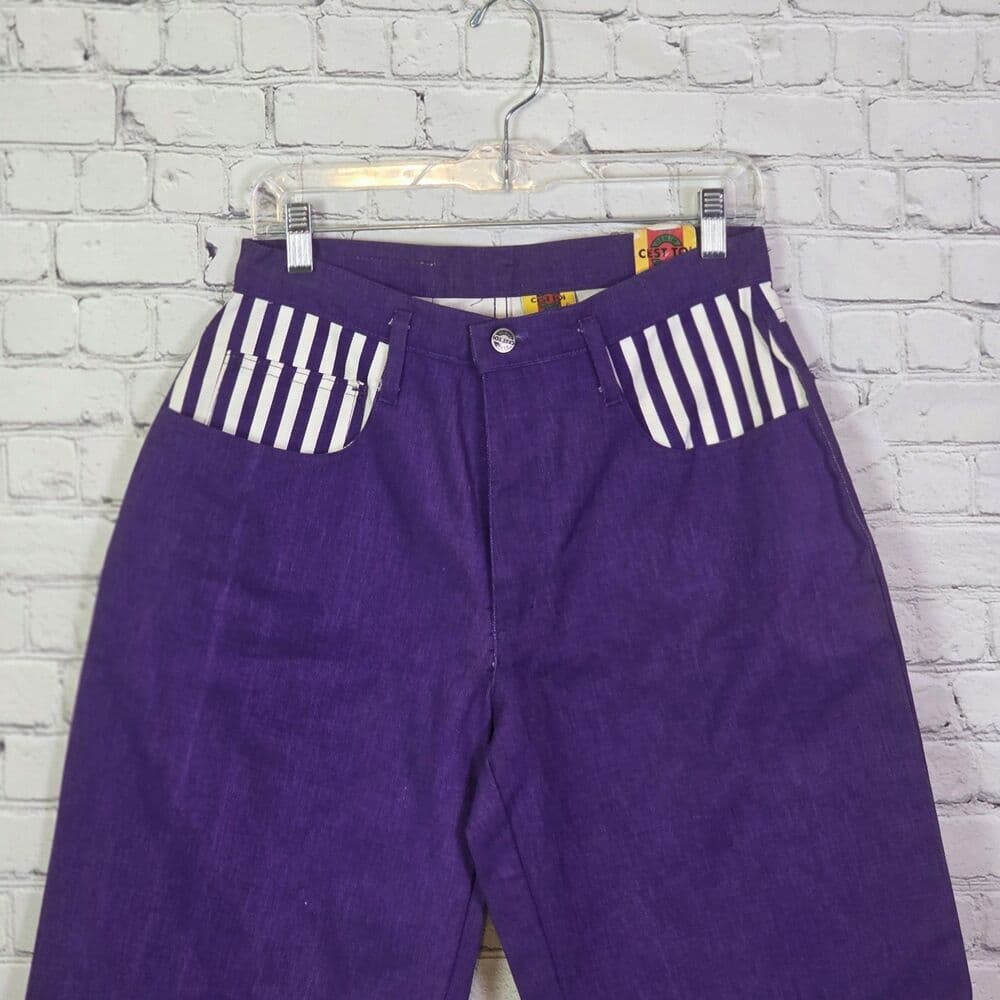 Vintage C’est Toi Unisex Small Multicolored Striped Steet Smarts Shorts