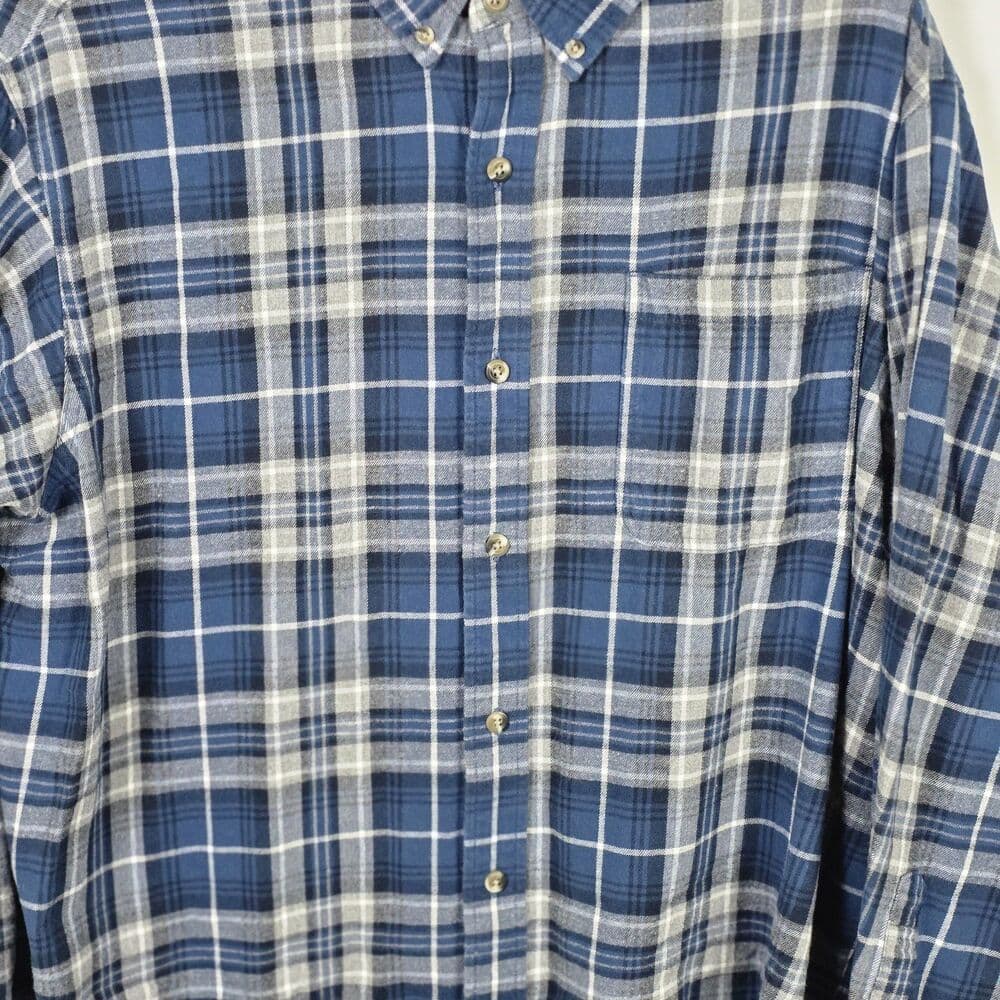 Red Head Men's XXL Blue Plaid Long Sleeve Button Up Shirt