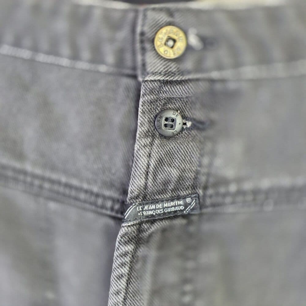 Vintage Marithe Francois Girbaud Men's Size 42 Black Jean Shorts