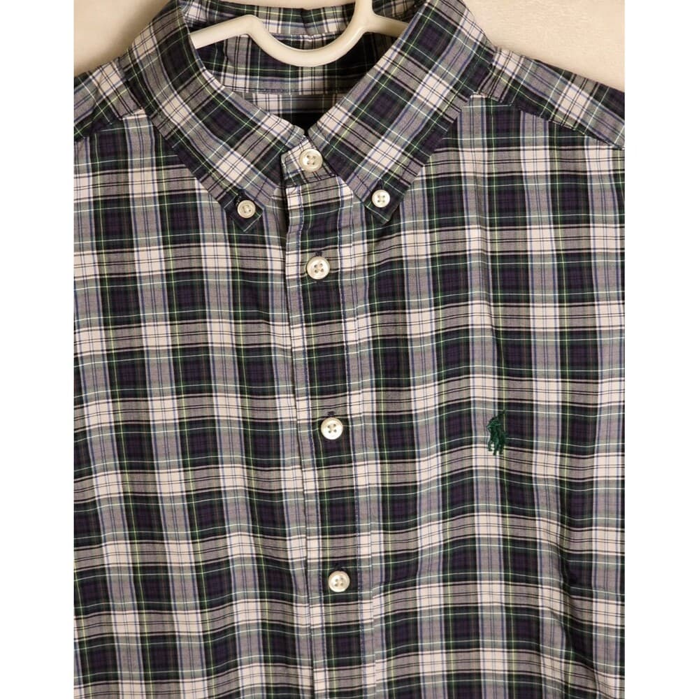 Ralph Lauren Boys Large 14 / 16 Plaid Button Down Shirt