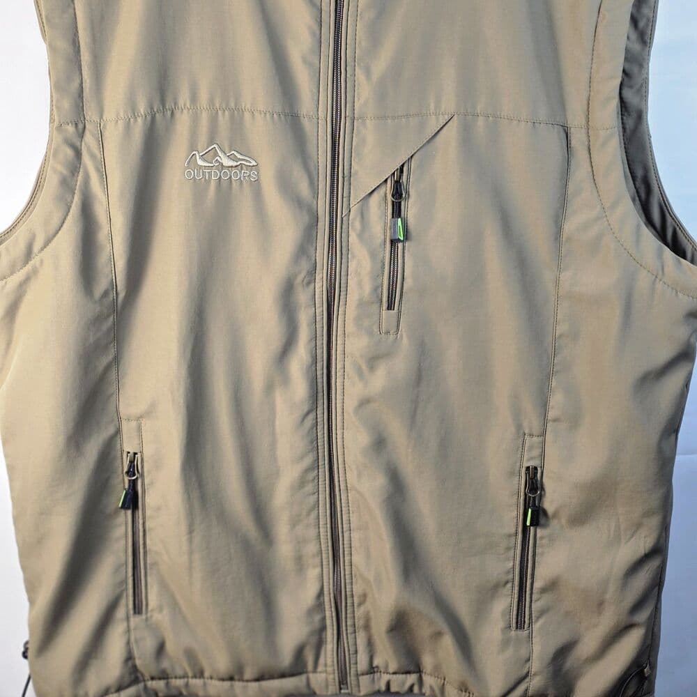 Mens XXL Tan Sleeveless Mesh Lined Vest