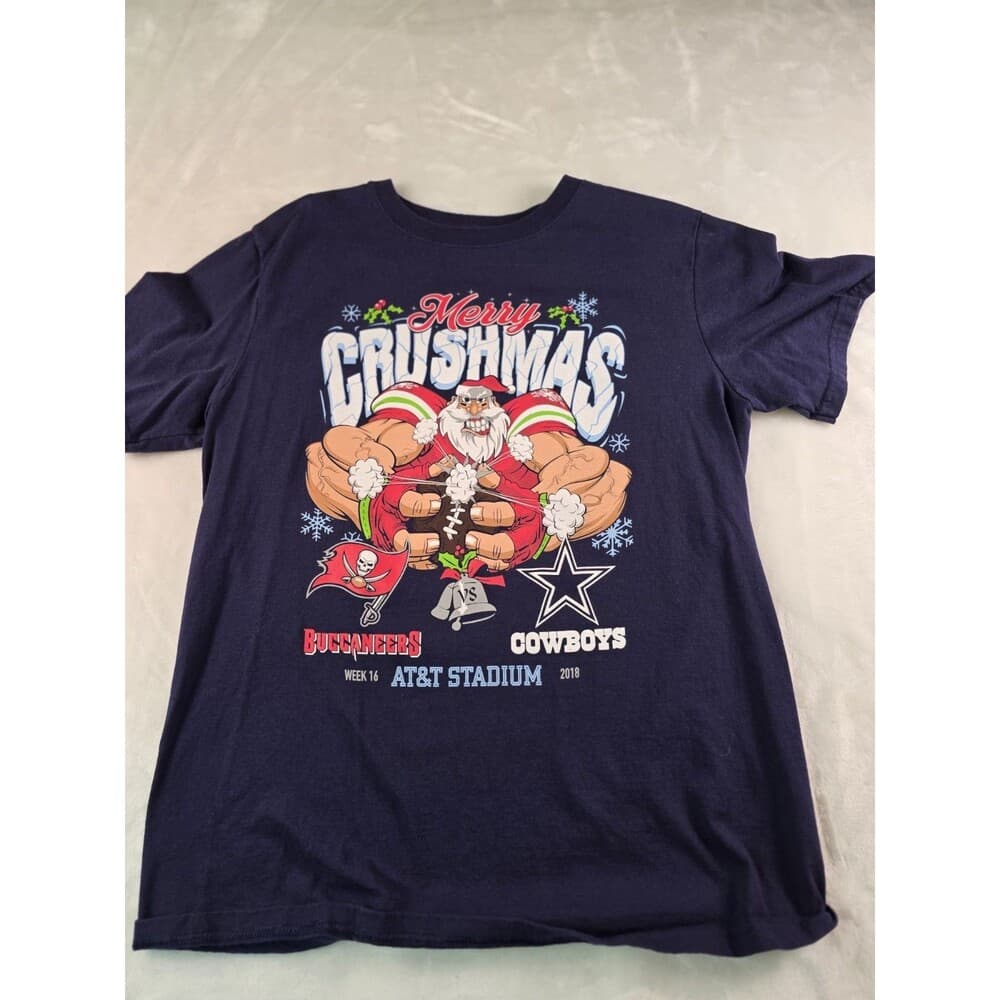 2018 Dallas Cowboys Vs Tampa Bay Buccaneers Size Small Short Sleeve T-Shirt