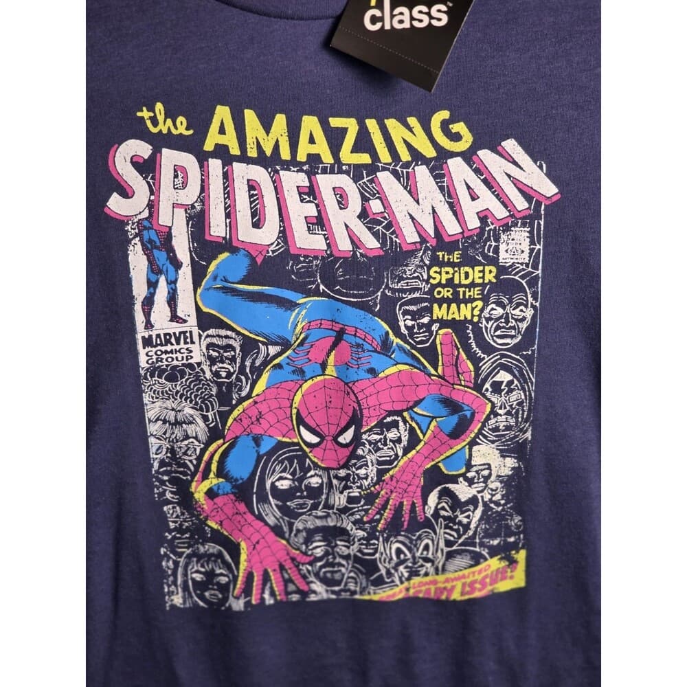 Spiderman Shirt Adult Small Marvel Super Hero Comic Book Retro Mens