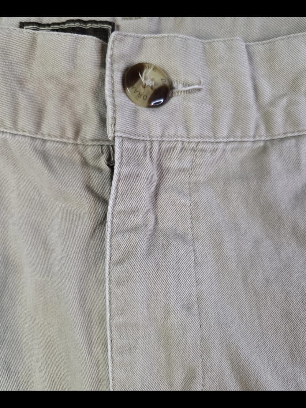 Drake Men’s Medium Flat Front Shorts - Light Taupe
