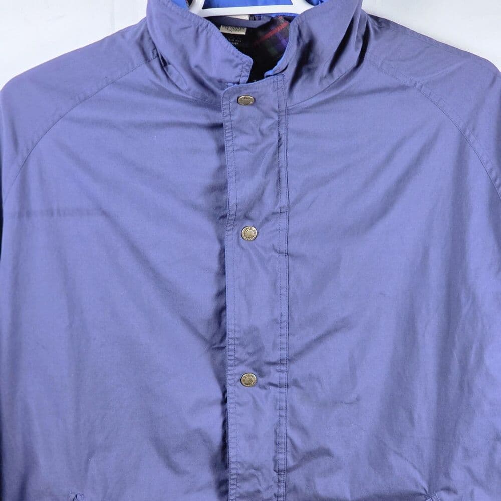 Wilson Golf Jacket Mens Large Blue Full Zip Long Sleeve Windbreaker