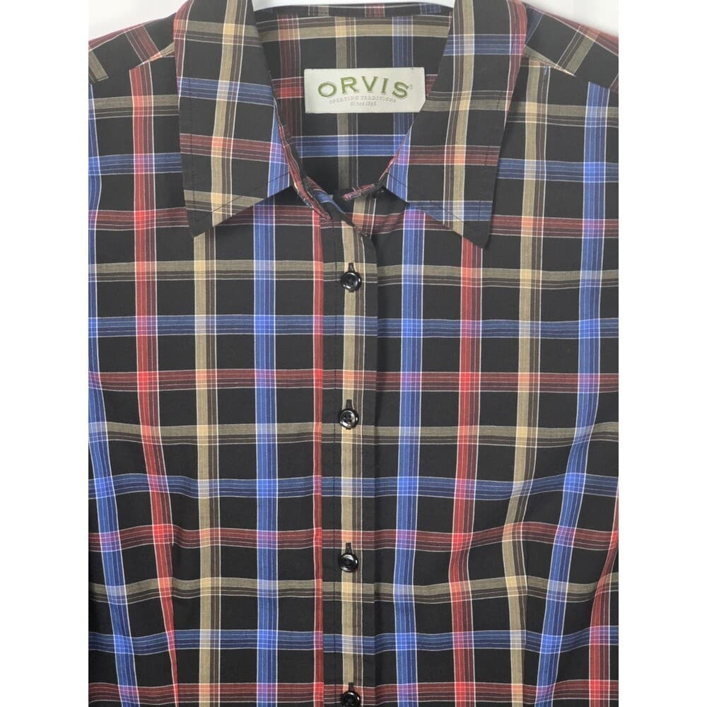 Orvis Women’s Size 10 Plaid Long Sleeve Button Up Shirt
