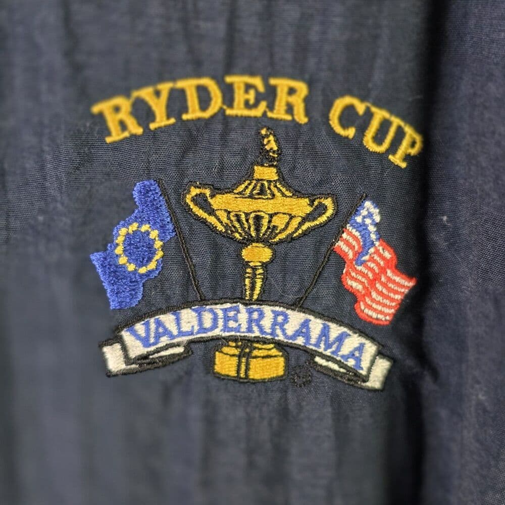 Slazenger Men's Large Blue Ryders Cup Golf Pullover