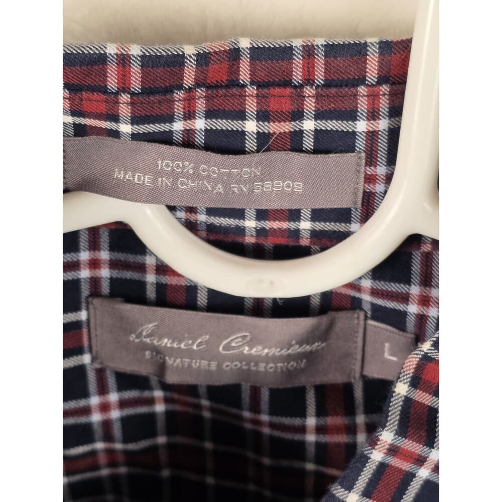 Daniel Cremieux Men's Large Long Sleeve Plaid Button-Down