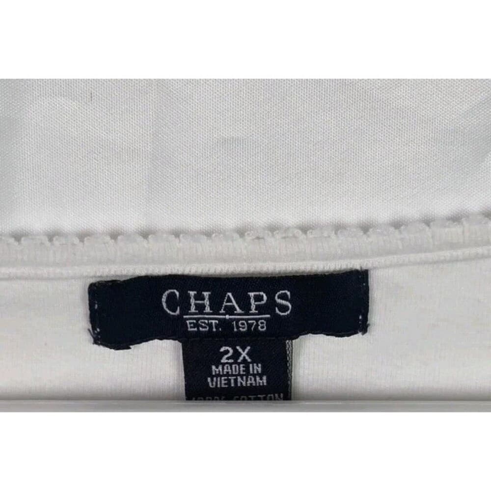 Chaps Women's XXL White Sleeveless Blouse