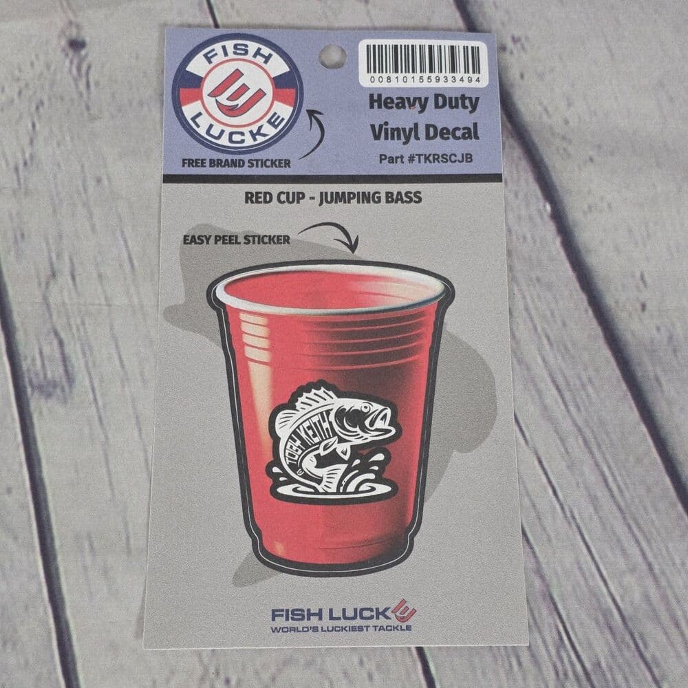 Fish Luck Heavy Duty Vinyl Decal Lot Of 25