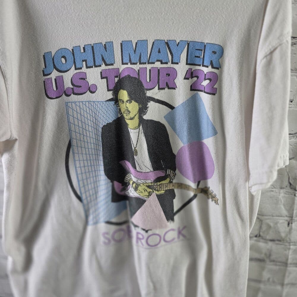 John Mayer Adult's Large 2022 Sob Rock Concert Tour Shirt IM0387
